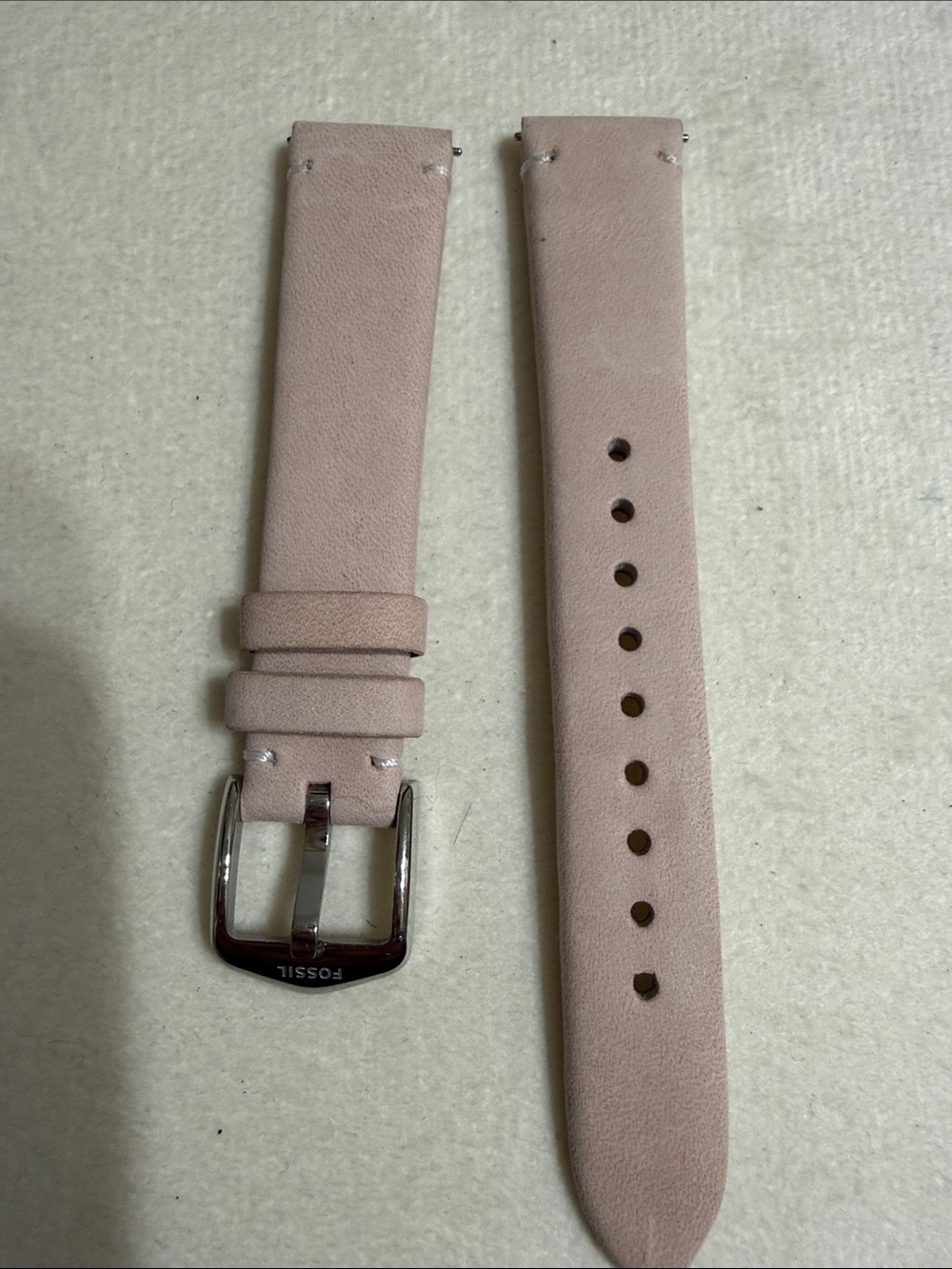 Fossil Pink Leather Watch Strap